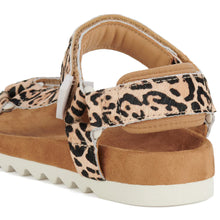 Load image into Gallery viewer, Rollie Sandal Tooth Wedge Neutral Leopard
