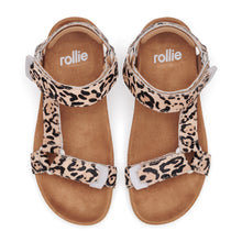 Load image into Gallery viewer, Rollie Sandal Tooth Wedge Neutral Leopard
