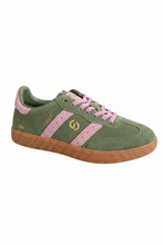 Load image into Gallery viewer, Goodsole Parallel Sage/Pink Suede

