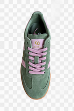 Load image into Gallery viewer, Goodsole Parallel Sage/Pink Suede
