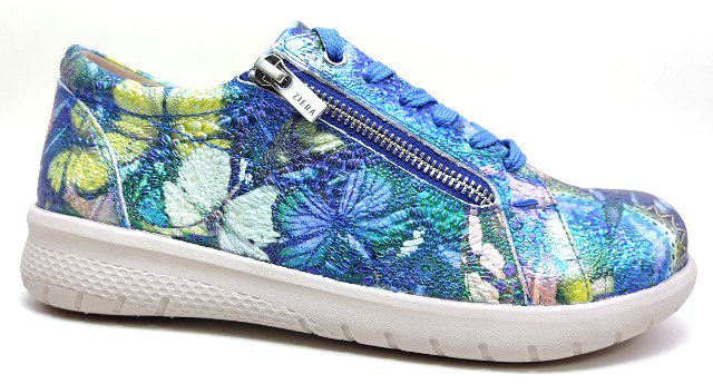 Ziera Solar Xf Blue Metal Floral Leather