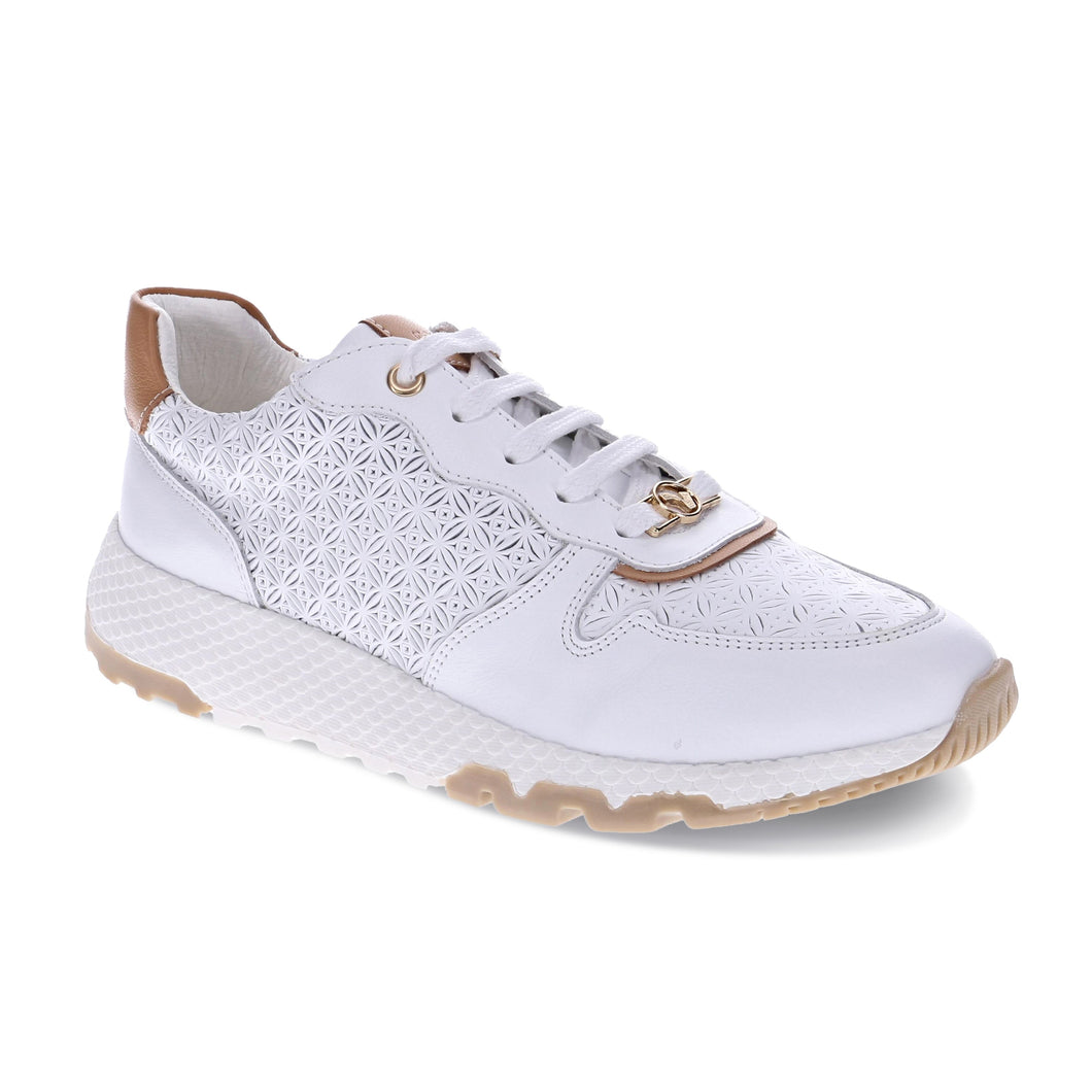 Revere W Los Angeles White/Tan Leather Sneaker