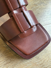 Load image into Gallery viewer, Alfie &amp; Evie Distant Brown Oiled Leather Fisherman Sandal
