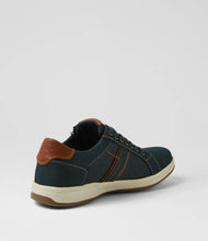 Load image into Gallery viewer, Rockport Jeraldo Navy Nubuck Lace Up Shoes with Zip
