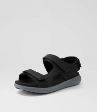 Load image into Gallery viewer, Rockport Hampton Leather Black Sandal

