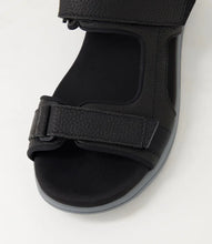 Load image into Gallery viewer, Rockport Hampton Leather Black Sandal
