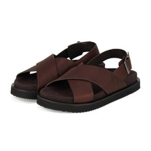 Load image into Gallery viewer, Rollie Rhodes Cross Sandal Chocolate
