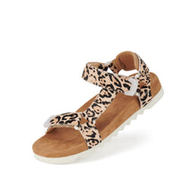 Load image into Gallery viewer, Rollie Sandal Tooth Wedge Neutral Leopard

