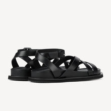 Load image into Gallery viewer, Rollie Mya Black Sandal
