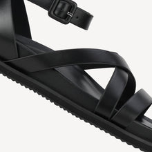 Load image into Gallery viewer, Rollie Mya Black Sandal
