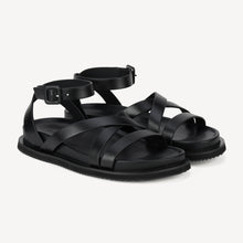 Load image into Gallery viewer, Rollie Mya Black Sandal
