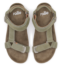 Load image into Gallery viewer, Rollie Sandal Tooth Wedge Sage/White
