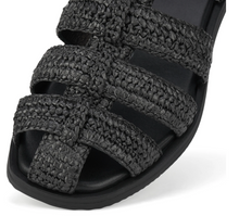 Load image into Gallery viewer, Rollie Fisherman Sandal Weave Tan Black
