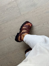 Load image into Gallery viewer, Alfie &amp; Evie Distant Brown Oiled Leather Fisherman Sandal
