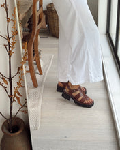 Load image into Gallery viewer, Alfie &amp; Evie Distant Brown Oiled Leather Fisherman Sandal
