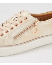 Load image into Gallery viewer, Ziera Pamela Xf Metallic Smudge Rose Gold Leather
