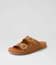 Load image into Gallery viewer, Ziera Havro W Tan/Pale Gold Sandal
