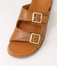 Load image into Gallery viewer, Ziera Havro W Tan/Pale Gold Sandal
