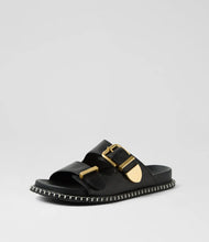 Load image into Gallery viewer, Ziera Iyami W Black Leather Sandal
