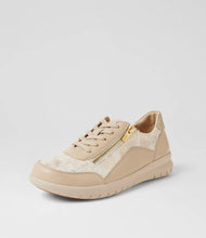 Load image into Gallery viewer, Ziera Spela XW Almond - Fireworks Leather Sneaker
