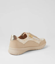 Load image into Gallery viewer, Ziera Spela XW Almond - Fireworks Leather Sneaker
