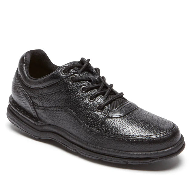Rockport Men's World Tour Classic Lace Up Black Tumbled W