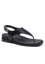 Load image into Gallery viewer, Django &amp; Juliette Enyo Leather Sandal Black
