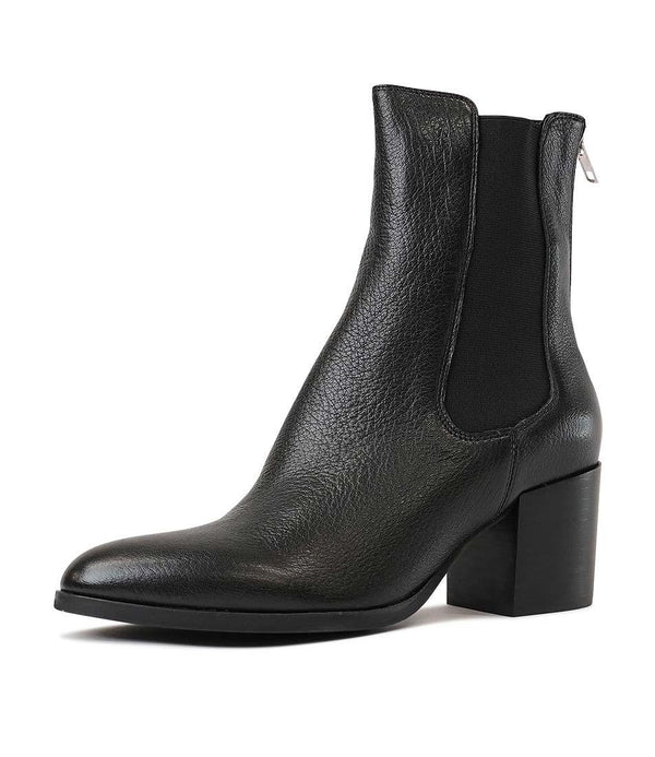 Django & Juliette Zoltan Black Leather Chelsea Boot