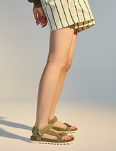 Load image into Gallery viewer, Rollie Sandal Tooth Wedge Sage/White
