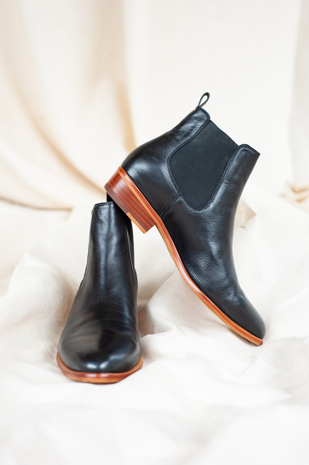 Django & Juliette Isley Black Leather Boot