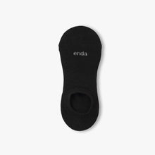 Load image into Gallery viewer, Enda Everyday Cushion No Show Sock Black/White
